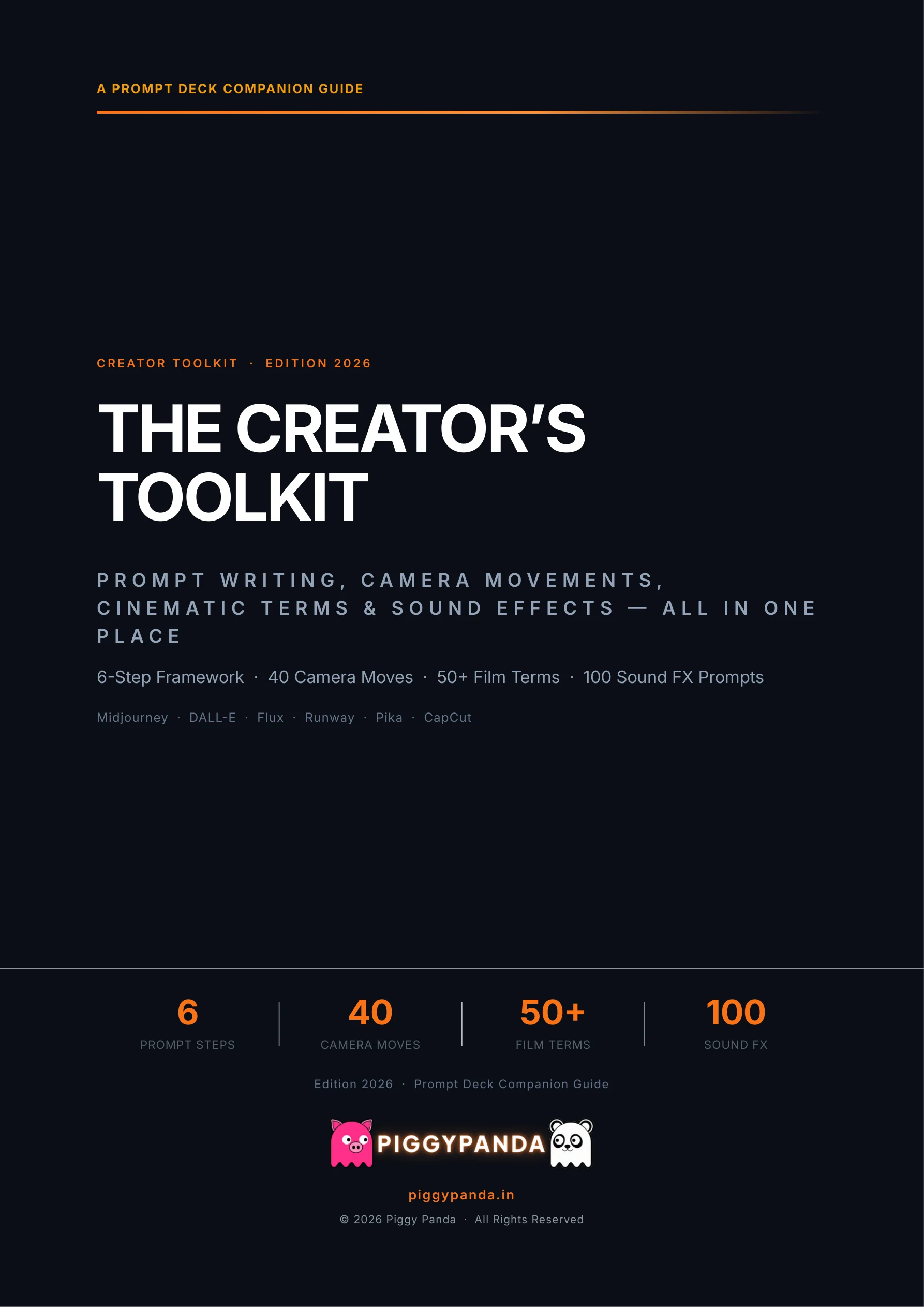 The Creator's Toolkit — Prompt Deck Companion Guide 2026 Edition